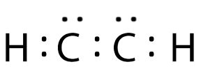 c2h2 electron dot structure